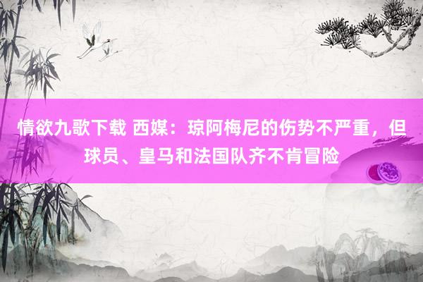情欲九歌下载 西媒：琼阿梅尼的伤势不严重，但球员、皇马和法国队齐不肯冒险
